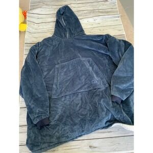 The Original Comfy Wearable Blanket Hoodie Sherpa Lined Blue One Size Fits All